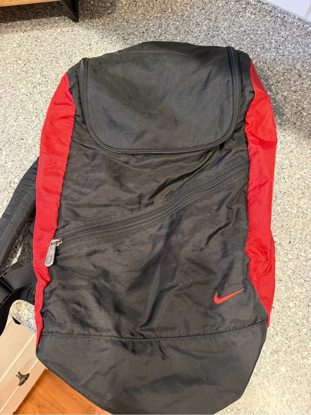 90’s Nike Red And Black Medium Sized Rare Backpack